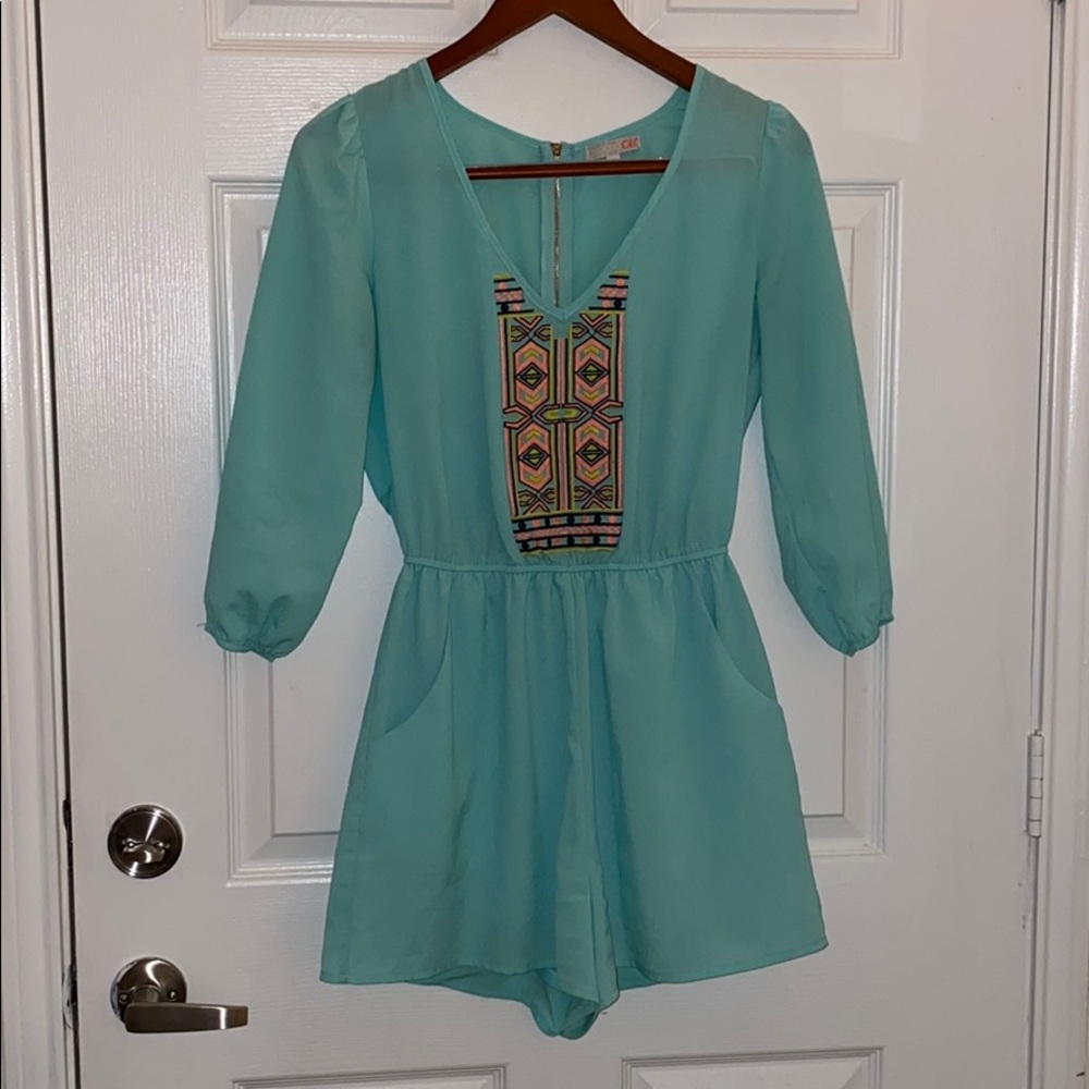 Gianni Bini light blue romper